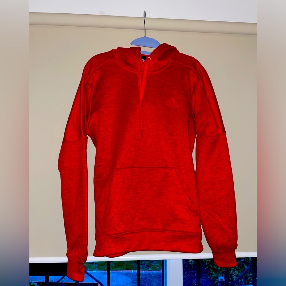 Adidas, Womans Red Athletic Sweater, Size S